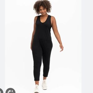 Smash + Tess Sleevless Black Jumpsuit Romper